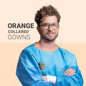 Orange Collared Gowns